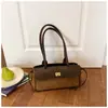 Bolso de axila de diseño de moda de alta gama para mujer, nuevo bolso Boston de nicho vintage, elegante bolso de hombro y bolso de mano, moderno