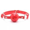 Pelota de Mordaza Sexy Fabricante de Mordazas de Cuero Venta Directa Juguetes Alternativos para Coqueteo de Pareja Juguetes Sexuales Femeninos Burlas