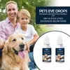 Las Gotas para Ojos de Mascotas Kineshinex Son Adecuadas para Gatos y Perros, Eliminador de Manchas por Lágrimas, Alivian la Picazón en los Ojos y Aclaran los Ojos