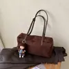 Comercio exterior estilo perezoso retro bolso Boston nuevo diseño de moda para mujer bolso almohada nicho versátil bolso de hombro único moderno