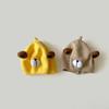 Sombrero de otoño e invierno para niños, estilo coreano ins, boina de punto para niños y niñas, oso de dibujos animados, sombrero de lana para bebé