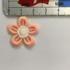 Dulces Coloridos Bordados de Encaje Flor de Cinco Pétalos Accesorios para Coleta de Bebé Estilo Mismo de TikTok Accesorios de Diadema Elástica