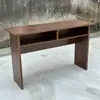Mesa de Conferencias Rectangular Larga de Madera con Acabado de Pintura, Juego de Mesa y Sillas de Conferencias para Dos Personas, Escritorio de Entrenamiento, Escritorio de Oficina Sin Artículos Adicionales