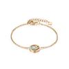 Pulsera Popular Transfronteriza de Diamantes Reales para Mujer, Pulsera de Estrella de Alta Gama, Moderna y Versátil, Pulsera de Acero Inoxidable que No se Desvanece al por Mayor