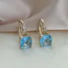Pendientes de Moda con Circonita de Venta Caliente 2026 para Mujer, Pendientes Geométricos Simples y Versátiles, Plata Pura Chapada en Oro con Incrustaciones de Diamante, Joyería de Alta Gama