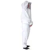 Ropa Antiaparajejas, Ropa de Apicultura, Ropa Antiaparajejas Blanca Gruesa Pura, Ropa de Apicultura Dividida, Ropa Antiaparajejas Blanca Dividida de Una Pieza