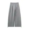 Pantalones deportivos casuales de fitness y yoga para mujer, nuevo estilo otoño 2026, de cintura alta, holgados, adelgazantes, de pierna ancha para mujeres petite