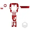 Adequado para Toyota velho RAV4 fibra de carbono instrumento de controle central engrenagem kit de saída de ar acessórios de modificação interior do carro