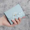 Billetera Corta Nueva para Mujer Estudiante Fresca Estilo Coreano Estampada Linda Mini 70% de descuento Portamonedas Plegable Portatarjetas