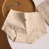 Ropa Interior Femenina de Algodón Puro Clase A 10A Antibacteriana Refuerzo Extendido Probiótico Estampado Floral Calzoncillos tipo Boxer para Niñas Estilo Pastoral con Lazo