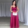 Vestido elegante de satén ajustado de cintura alta Pure Desire para mujer, ropa transfronteriza de Amazon europea y americana, novedad de verano de 2024