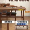 Mesa de Comedor Comercial Set Combinado de Mesa y Sillas para Restaurante de Comida Rápida Mesa de Comedor para Restaurante de Catering Tienda de Desayuno Mesa de Comedor Mesa de Barbacoa Mesa de Comedor para el Hogar