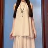 Novo Colete Sem Manga Estilo Chinês Nacional para Mulheres, Novo Modelo Verão 2026, Petite, Conjunto Fresco e Inspirado em Zen com Saia e Calça