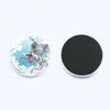 Imán de Refrigerador de Anime Pokemon Vidrio de Cristal Parche Magnético Suave Decoración de Puerta de Refrigerador para el Hogar 30mm
