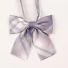 Gravata Borboleta Jk Feminina Estilo Japonês Uniforme Xadrez Colarinho Pequeno Floral Estilo Colegial Camisa Uniforme Escolar Sem Costura Preguiçosa Roupa de Marinheiro Gravata Borboleta