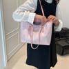 Bolso Tote de Gran Capacidad de Moda para Mujer Este Año Nuevo Estilo 2026 Simple Lindo Colgante Texturizado para el Trabajo y el Viaje Bolso de Hombro