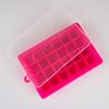 Spot 24 grade silicone bandeja de gelo molde com tampa caixa de gelo whisky hóquei hóquei molde doméstico quadrado ferramenta de fabricação de gelo
