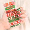 Adesivos Europeus de Halloween para Unhas À Prova d'Água Cor Sólida Adesivos de Natal para Unhas Não Requerem Cozimento Adesivos de Unhas Completo