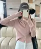 Cardigã de tricô grosso e único de duas peças com decote V para mulheres, novo estilo outono e inverno, blusa de manga comprida, macio e aconchegante