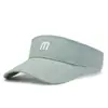 Gorra Vacía para Mujer Estilo Coreano de Primavera y Otoño Sombrero Protector Solar Bordado con Letras Sin Techo Gorra de Béisbol de Primavera y Verano Verano