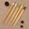 Palillos con Patrón de Mármol Palillos de Bambú de Estilo Chino de Cinco Colores Palillos Impresos de Grado Alimenticio Resistentes al Moho Palillos para el Hogar Restaurante