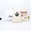 Fabricante Personalizado Moda Lona Cordão Bolso com Aba Calças Cordão no Ombro Presente Publicitário Mochila de Algodão Personalizada