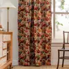 Decoración Navideña Americana Country Más Vendida de Amazon Dormitorio Sala de Estar Cortinas con Estampado Floral Blackout para Ventana Abuhardillada Venta al por Mayor de Fábrica
