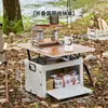 Caja de almacenamiento plegable para camping al aire libre, caja de almacenamiento para coche, gran capacidad, organizador de almacenamiento multifuncional grande para camping