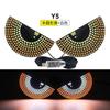 Cross-border car USB rearview mirror light eye light car multi-function warning light anti-chase tail light interaction