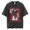 Camiseta Masculina de Verão Moda Vintage Anime Japonês Gráfica