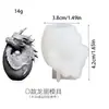 Molde de silicone para ovo de dragão de bebê redondo caveira de dragão DIY goma de cristal enfeites de vela de aromaterapia fábrica atacado