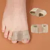 Separador de Dedos del Pie Corrector Valgo de Pulgar Calcetines Manga Correctora de Dedos del Pie Agujero Doble Unisex