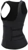 Chaleco de neopreno cruzado para mujer, ajustado, para la cintura, moldeador de cintura, chaleco sauna fitness, faja
