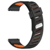 Nuevo Modelo del Fabricante Adecuado para Huawei, Samsung, Garmin, Gaochi, Suunto, Huami Correa de Reloj de Silicona con Hebilla Bicolor y Agujero Inclinado de 22 mm