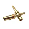 Budweiser Chapado en Oro Cobre Enchufe de Linterna de 4 mm Terminal de Amplificador de Audio sin Soldadura Altavoz Altavoz Cabeza Banana