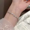 Pulseira Estrela de Zircônia Completa, Pulseira Estrela de Cinco Pontas Sonhadora e Cintilante, Joias de Luxo Leve de Nicho de Alta Qualidade, Pulseira Exquisita