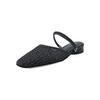 Zapatos Mule Recortados Transpirables de Doble Uso Estilo Coreano Versátiles Verano 2025 Punta Redonda Tacón Bajo Grueso Calzado Exterior para Dedos Medias Pantuflas para Mujer