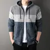 Sudadera con capucha para hombre nueva de Otoño e Invierno 2026, Engrosada y Cálida, Cárdigan de Punto Versátil, Chaqueta Suéter Casual, Moderna