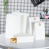 Bolsa de papel kraft desechable para comida de Año Nuevo, con base cuadrada, para llevar, para pan, tostadas, hamburguesas, etc.