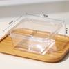 Caja para Pastel Caja de Empaque Pequeña Tiramisú Mousse Postre Empaque Desechable Cuadrado de Mil Capas Popular Frasco Transparente