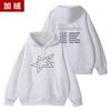 LISA2024 Asian Tour FM Concerto em torno do mesmo Wei Roupas Estampadas Soltas Pulôver Moletom Com Capuz Outono e Inverno