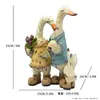 Adornos de Jardín de Animales Simulados, Patos de Dibujos Animados, Decoraciones para Patio, Manualidades de Jardinería Creativas Realistas para Exteriores, Transfronterizo
