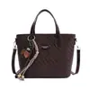Bolso de hombro moderno de cuero encerado, bolso de mano vintage de alta calidad, bolso cruzado versátil con textura tejida para el trabajo
