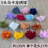 5 Hortensias Macaron, 135 Piezas por Manojo, para Decoración de Salón de Bodas, Arco de Boda, Sesión de Fotos, Pared de Flores y Guía de Pasillo