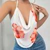 Comercio Exterior Transfronterizo de Amazon Tops Europeos y Americanos Estilo Vacaciones de Verano 2026 Top sin Mangas Sexy Halter