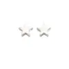 Pendientes Colgantes de Latón Macizo Multicolores Galvanizados de 7.3 mm con Forma de Estrella de Cinco Puntas Perforada Oblicuamente Colgante Accesorios de Joyería para Equipaje