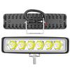 Luz de trabajo LED para automóvil, de una sola forma, 6 LED, 18 W, luz de circulación diurna brillante, luz auxiliar, foco superior para motocicleta, vehículo todoterreno