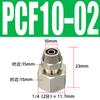 Tuerca de seguridad para manguera neumática de 6 mm, conector rápido de cobre de giro rápido para tubería de aire PC8-02, codo recto de 4-M5 en T de cuatro vías