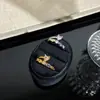 Anel de Coração em Prata de Lei S925 com Zircônia Colorida para Mulheres, Zircônia Multicor cravejada, Luxo Leve, Personalizado, Versátil, Lançamento, Joia de Mão