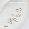 Rinestones para Uñas con Punta Trasera Color Coñac Blanco Decoraciones para Uñas Estilo Japonés Rinestones 3D con Punta Trasera Accesorios para Uñas Portátiles Cristal al por Mayor